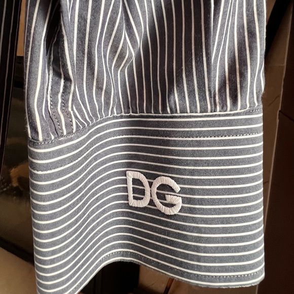 Dolce and Gabbana (Gold) Men’s Large Dark Blue dress shirt US neck 16.5/42 - Picture 3 of 7